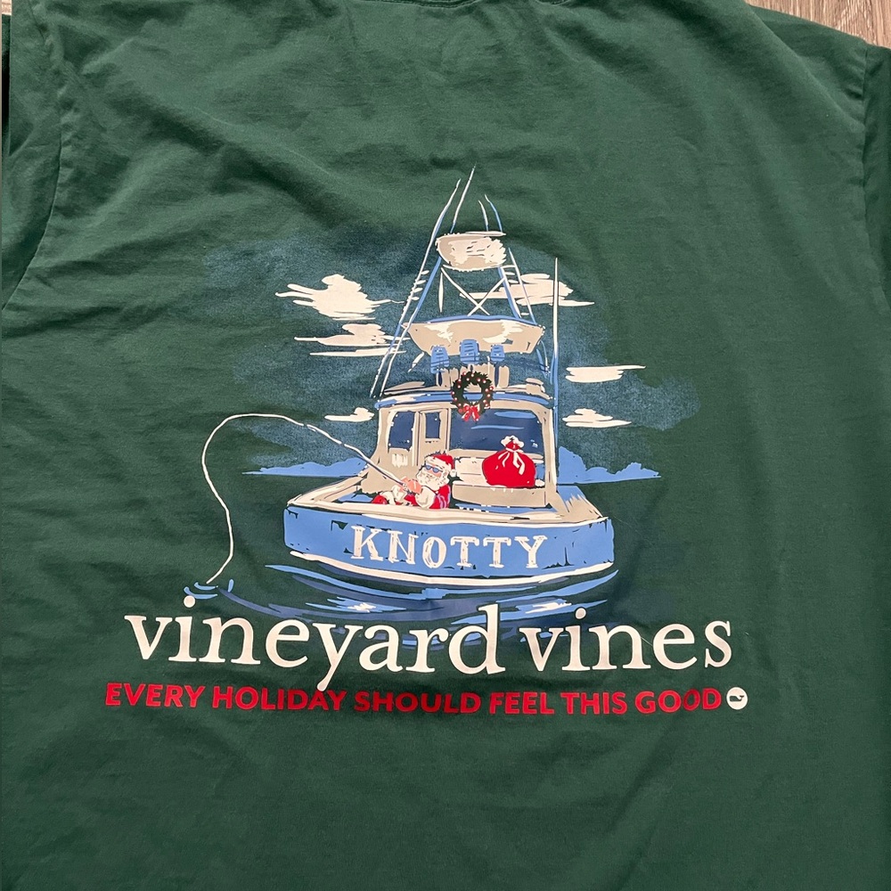 Vineyard Vines Christmas long sleeve shirt